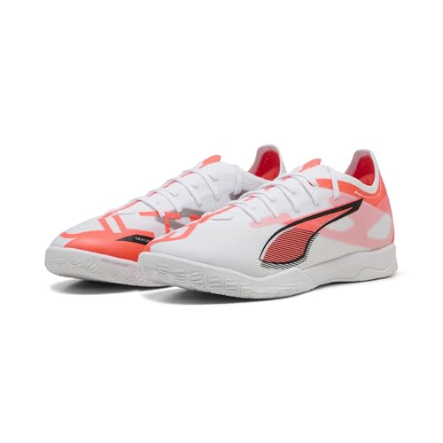 PUMA Unisex Ultra 5 Match IT Fussballschuh, White Black-Glowing RED, 42.5 EU von PUMA