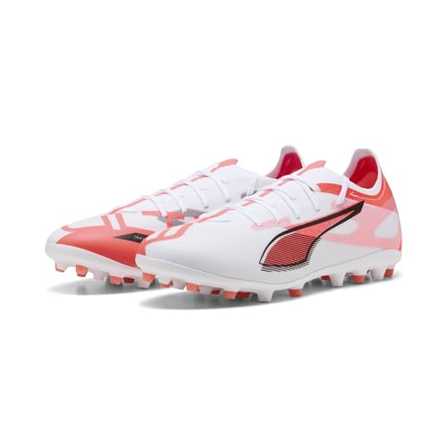 PUMA Unisex Ultra 5 Match MG Fussballschuh, White Black-Glowing RED, 44.5 EU PUMA Unisex Ultra 5 Match MG Fussballschuh, White Black-Glowing RED, 44.5 EU von PUMA
