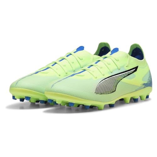 PUMA Unisex Ultra 5 Match MG Soccer Shoe, Fizzy Apple White-Bluemazing, 40.5 EU von PUMA