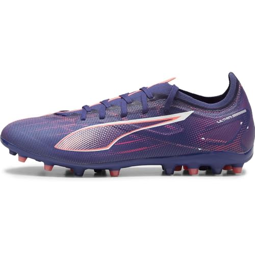 PUMA Unisex Ultra 5 Match MG Soccer Shoe, Lapis Lazuli White-Sunset Glow, 47 EU von PUMA