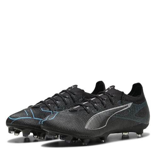 PUMA Unisex Ultra 5 PRO FG/AG Fussballschuh, Black Silver-Bright Aqua, 40 EU PUMA Unisex Ultra 5 PRO FG/AG Fussballschuh, Black Silver-Bright Aqua, 40 EU von PUMA