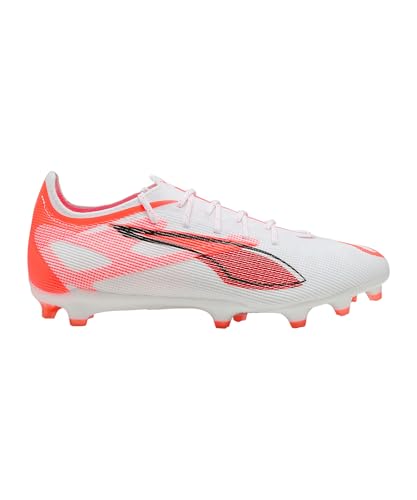 PUMA Unisex Ultra 5 PRO FG/AG Fussballschuh, White Black-Glowing RED, 48.5 EU von PUMA