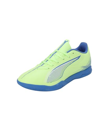 PUMA Unisex Ultra 5 Play IT Soccer Shoe, Fizzy Apple White-BLUEMAZING, 42.5 EU von PUMA