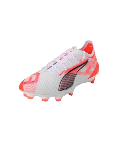 PUMA Unisex Ultra 5 Ultimate Fg Scarpe da Football, White Black Glowing Red, 42 EU von PUMA