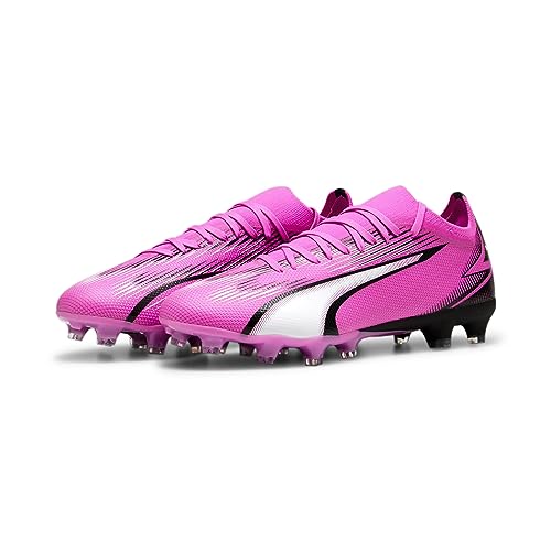 PUMA Unisex Ultra Match Fg/Ag Fußballschuhe, Poison Pink Puma White Puma Black, 39 EU von PUMA