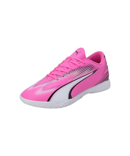 PUMA Unisex Ultra Play IT Soccer Shoe, Poison PINK White Black, 46.5 EU von PUMA
