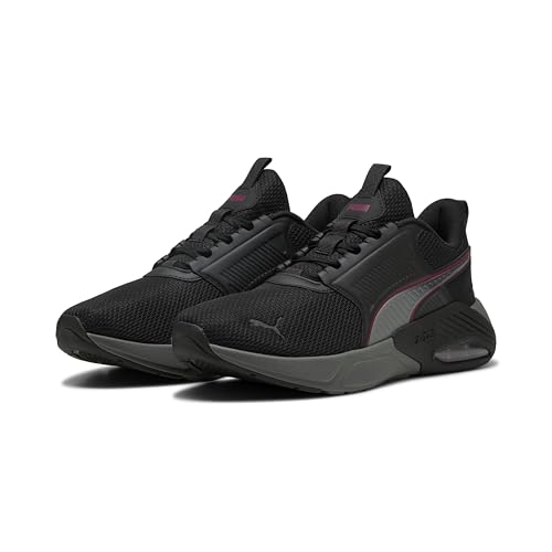 PUMA Unisex X-Cell Nova Fs Straßen-Laufschuh, Schwarz Cool Dark Gray Team Regal Red, 43 EU von PUMA