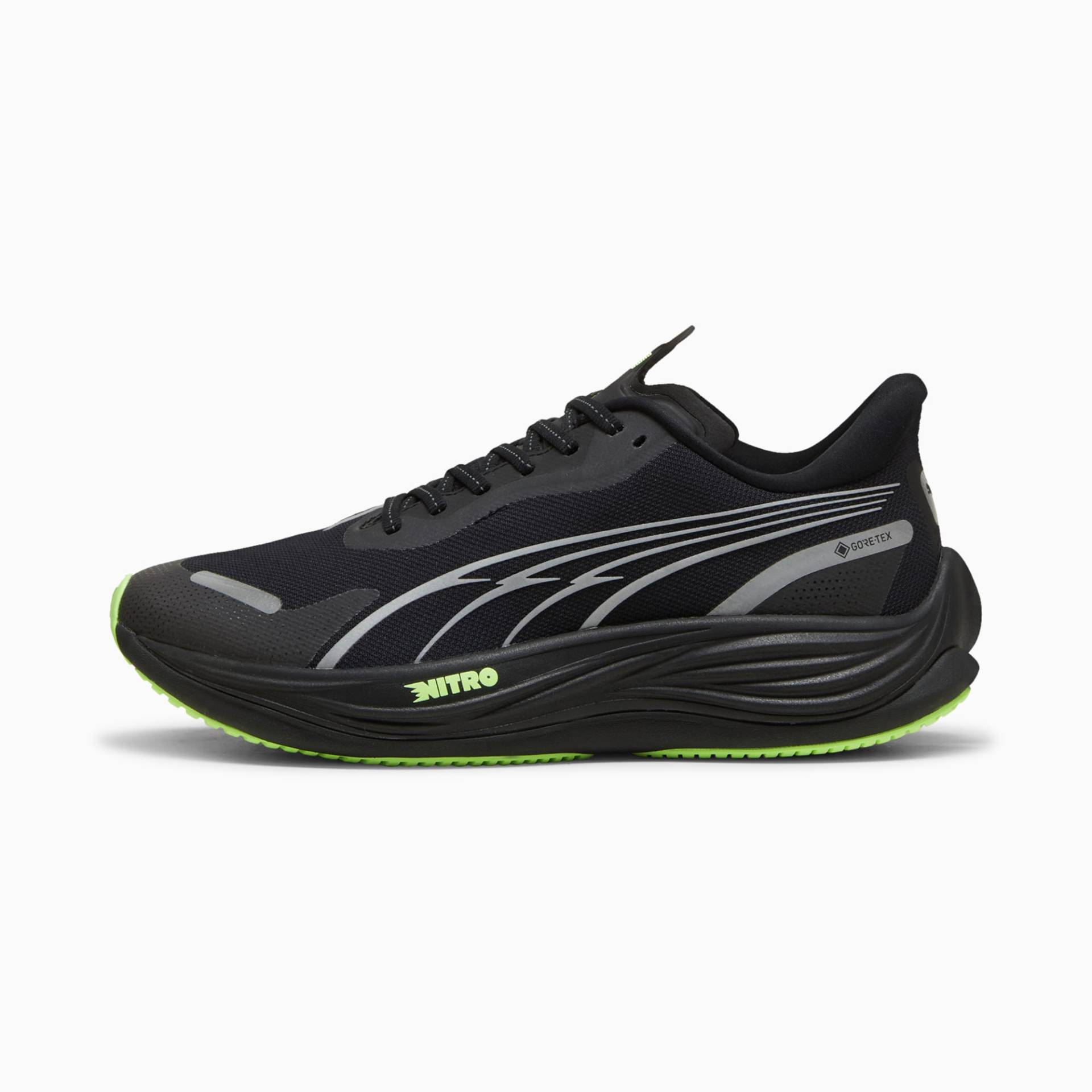 PUMA Velocity NITRO™ 3 GTX Laufschuhe Herren, Schwarz/Silber, Größe: 40.5, Schuhe von PUMA