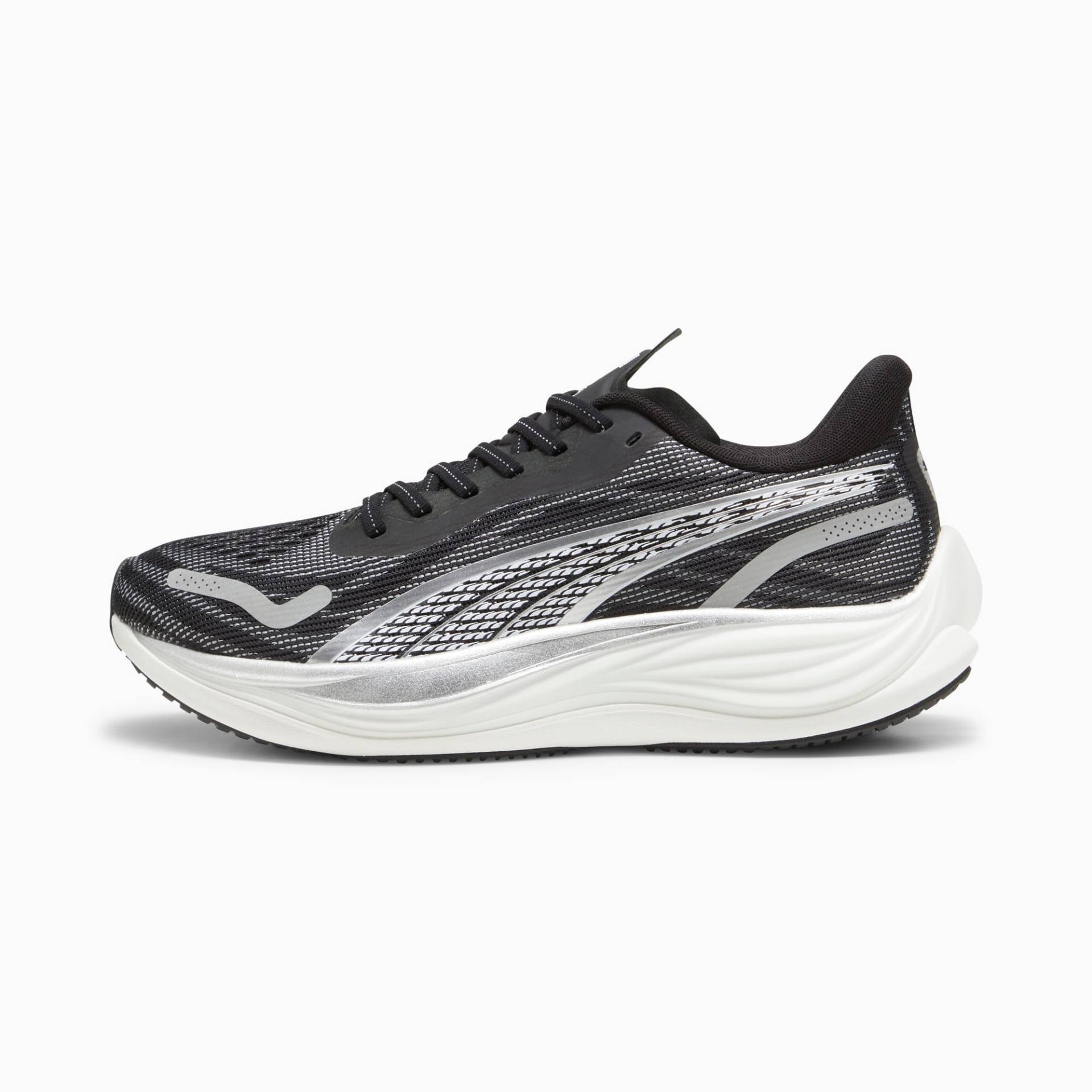 PUMA Velocity NITRO™ 3 Laufschuhe Herren, Schwarz/Weiß/Silber, Größe: 35.5, Schuhe von PUMA