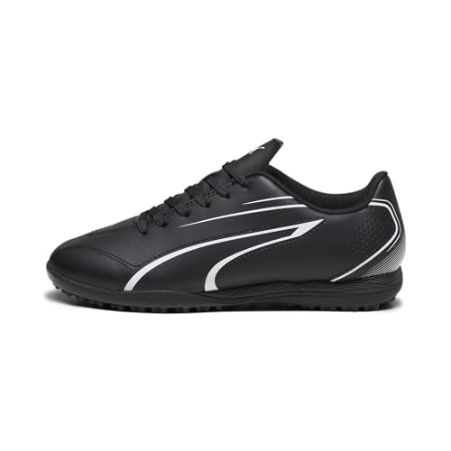 Puma Unisex Youth Vitoria Tt Jr Soccer Shoes, Puma Black-Puma White, 28 EU von PUMA