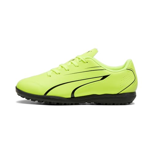 PUMA Vitoria Tt Jr Fussballschuh, Electric Lime Black, 38.5 EU von PUMA