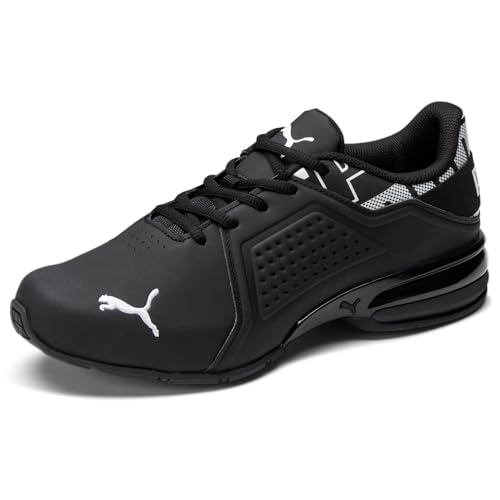 PUMA Viz Runner Repeat Mens Running Sneakers Black White, 10.5 von PUMA