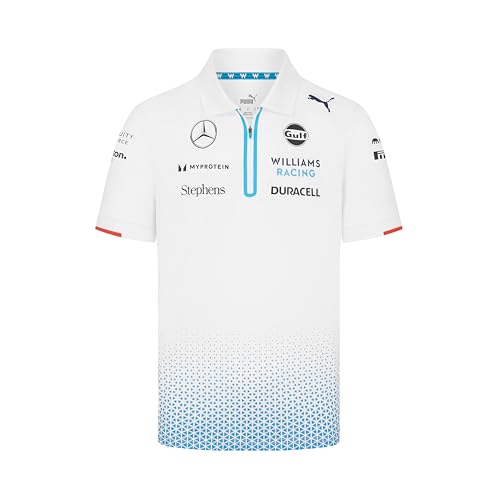 PUMA Williams Racing 2024 Team Polo Herren - Weiß - Größe: S von PUMA