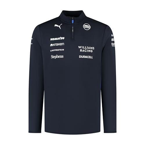 PUMA Williams Racing Formel 1 Herren 2025 Team 1/4 Zip Pullover - Marineblau - Größe: 3XL von PUMA