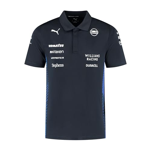 PUMA Williams Racing Formel 1 Herren 2025 Team Poloshirt - Marineblau - Größe: M von PUMA