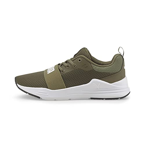 PUMA Wired Run Jr Unisex-Kinderschuhe, Burnt Olive Puma White, 37 EU von PUMA