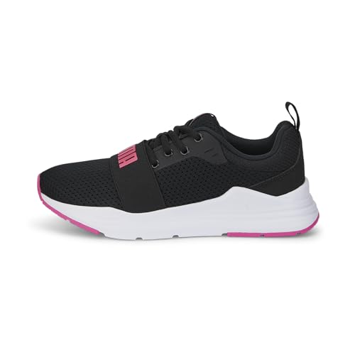 PUMA Unisex Kids' Fashion Shoes WIRED RUN JR Trainers & Sneakers, PUMA BLACK-SUNSET PINK, 37.5 von PUMA