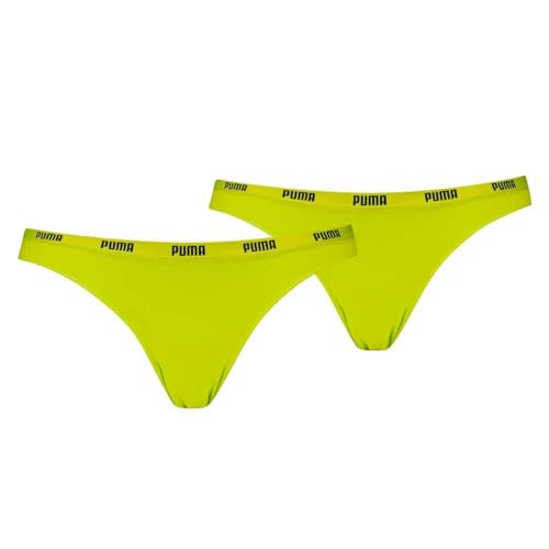 Puma Damen Bikini Unterwäsche, Grün, S (2er Pack) von PUMA