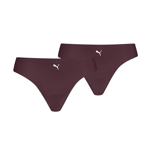PUMA Damen G-String Panties, Ruby Shimmer, XL EU von PUMA