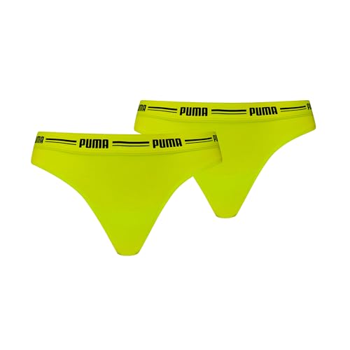Puma Damen String Unterwäsche, Grün, XL (2er Pack) von PUMA