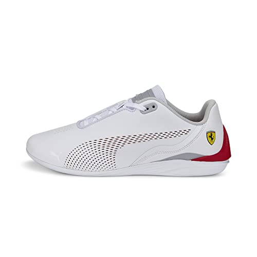 PUMA Women's Ferrari Drift Cat Decima Sneaker, White-Rosso Corsa, 7 von PUMA