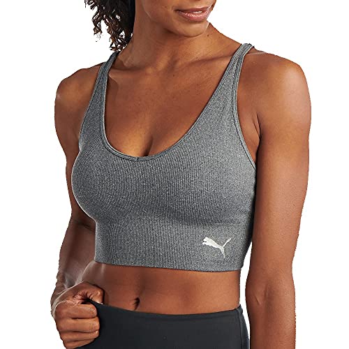 PUMA Damen Spejlløs sports-bh sports bras, Medium Heather Grey, XL EU von PUMA