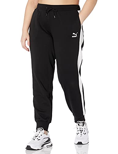 PUMA Women's Plus Size Iconic T7 Track Pants, Black, 2X von PUMA