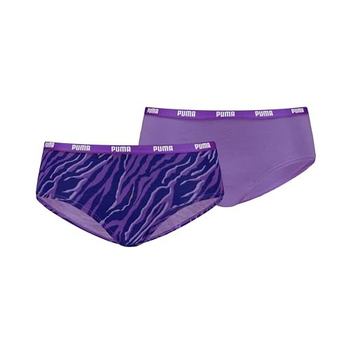PUMA Women's Printed Hipster Panties, Astor Purple, XS von PUMA