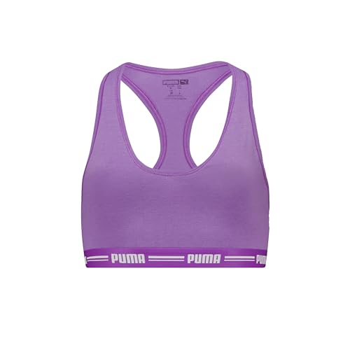 PUMA Women's Racer Back Sports Bra, Astor Purple, Large von PUMA