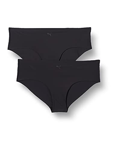 PUMA Damen Puma Naadloze voor dames (2 stuks) Hipster Panties, Schwarz, L EU von PUMA