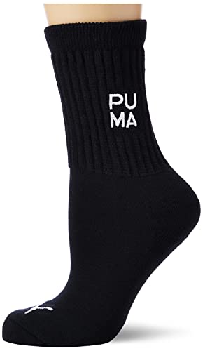 PUMA Women's Women Slouch Sock 4P, Black Combo/Grey mélange Combo, 35/38 von PUMA