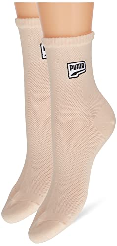 PUMA Damen Mesh Short Sock, Peach Combo, 35/38 von PUMA