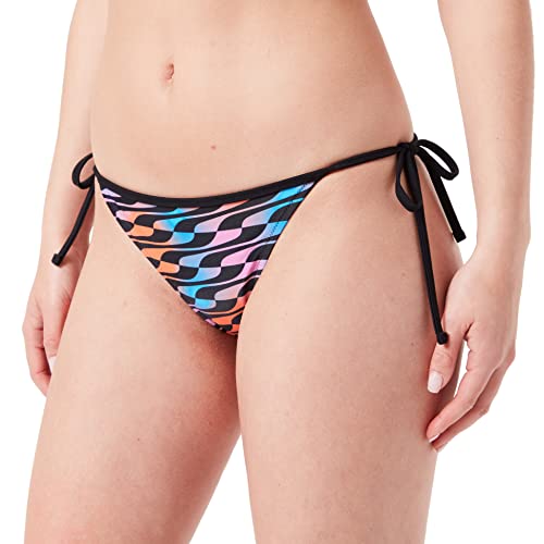 PUMA Womens Swimwear Formstrip Side Tie Brief Schwimm-Slips, Black Combo, X-Small von PUMA