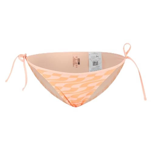 PUMA Womens Swimwear Formstrip Side Tie Brief Schwimm-Slips, Peach Combo, Medium von PUMA