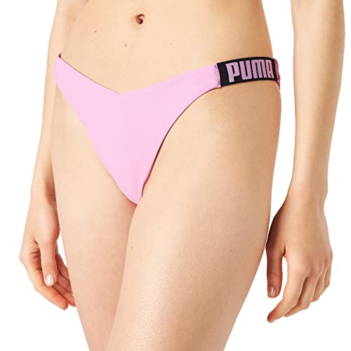 PUMA Womens Swimwear V-Shape Brief Schwimm-Slips, pink Combo, X-Small von PUMA