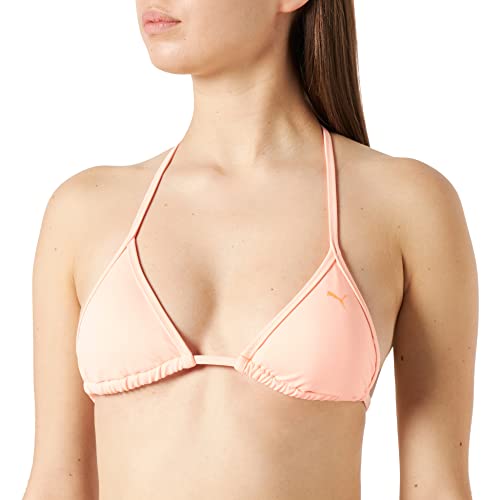 PUMA Damen Triangle Top Bikini, Peach, M EU von PUMA