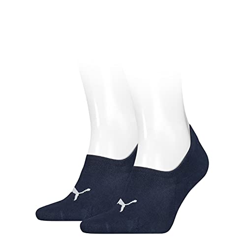 PUMA Damen Women's High-Cut Footie (2 Pack) Socks, Denim Blue, 43/46 von PUMA