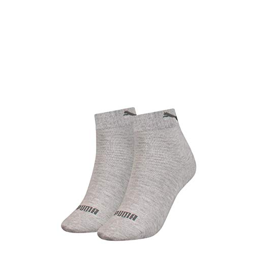 PUMA Damen Quarter Socken, Grey Melange, 42 EU von PUMA
