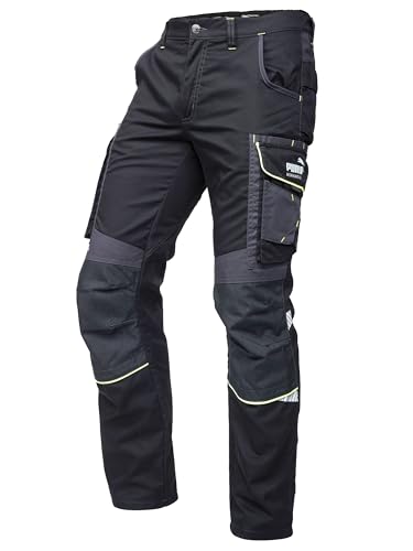 PUMA Workwear Precision X Arbeitshose für untersetzte Größen - Premium Bundhose für Herren, mit vielen Taschen und verstärkten Kniepartien - für Handwerk, Produktion und Baugewerbe von PUMA