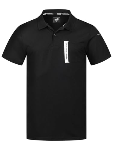 PUMA Workwear Advanced – Poloshirt Herren Kurzarm – Arbeitsshirt mit Brusttasche und Utility Fach an der Schulter – Strapazierfähiges, atmungsaktives und schnelltrocknendes Gewebe – Schwarz - XXL PUMA Workwear Advanced – Poloshirt Herren Kurzarm – Arbeitsshirt mit Brusttasche und Utility Fach an der Schulter – Strapazierfähiges, atmungsaktives und schnelltrocknendes Gewebe – Schwarz - XXL von PUMA