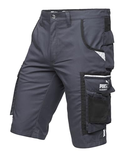 PUMA Workwear Precision X - Kurze Arbeitshose Herren - Robuste & Flexible Arbeitsshorts - Viele Taschen und Bequeme Passform - Ideal für Handwerk Heimwerk und Baugewerbe - Anthrazit/Schwarz - Gr. 46 PUMA Workwear Precision X - Kurze Arbeitshose Herren - Robuste & Flexible Arbeitsshorts - Viele Taschen und Bequeme Passform - Ideal für Handwerk Heimwerk und Baugewerbe - Anthrazit/Schwarz - Gr. 46 von PUMA