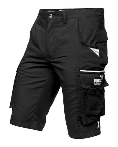 PUMA Workwear Precision X - Kurze Arbeitshose Herren - Robuste & Flexible Arbeitsshorts - Viele Taschen und Bequeme Passform - Ideal für Handwerk Heimwerk und Baugewerbe - Schwarz - Gr. 54 PUMA Workwear Precision X - Kurze Arbeitshose Herren - Robuste & Flexible Arbeitsshorts - Viele Taschen und Bequeme Passform - Ideal für Handwerk Heimwerk und Baugewerbe - Schwarz - Gr. 54 von PUMA