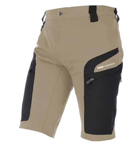 PUMA Workwear Pro-One Adventure Shorts Herren - Wanderhose kurz für Männer - Verstärktes langlebiges Nylon - Trekkinghose mit 4-Wege Stretch - Mit D-Ring - Outdoor Hosen - Desert Brown - M PUMA Workwear Pro-One Adventure Shorts Herren - Wanderhose kurz für Männer - Verstärktes langlebiges Nylon - Trekkinghose mit 4-Wege Stretch - Mit D-Ring - Outdoor Hosen - Desert Brown - M von PUMA