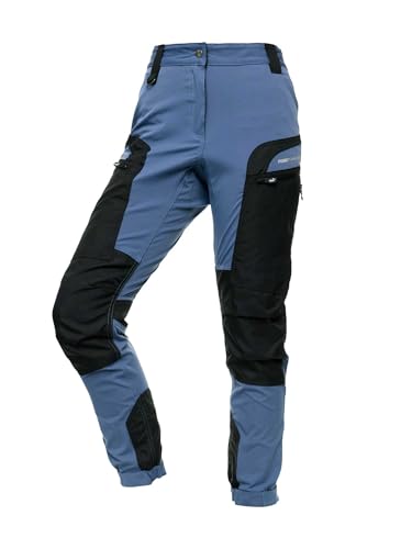 PUMA Workwear Pro-One Wanderhose Damen - Robuste Outdoorhose für Damen - Mit verstärktem Nylon für Langlebigkeit - Trekkinghose mit 4-Wege-Stretch - Verstellbarer Knopfleiste - XL - Sky Blue von PUMA