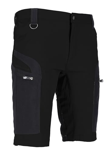 PUMA Workwear Pro One Work Arbeitsshorts - Kurze Arbeitshose Herren - Mit 4-Wege Stretch - Robustes Material - Verstärktes Nylon - Ideal für Handwerk Heimwerk & Baugewerbe - Schwarz/Anthrazit in XL von PUMA