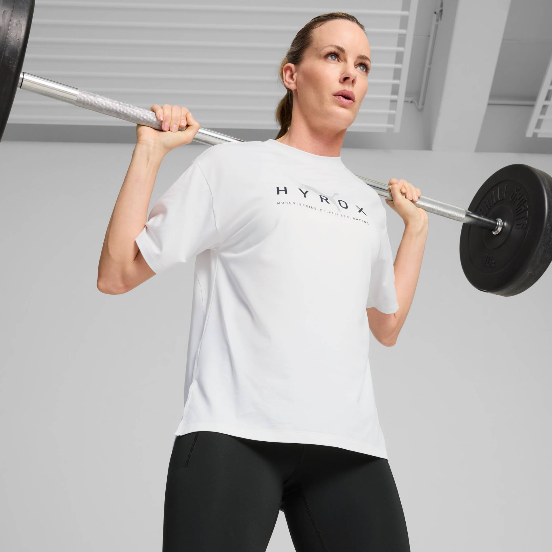 PUMA X HYROX CLOUDSPUN T-Shirt Damen, Weiß, Größe: XS, Kleidung von PUMA
