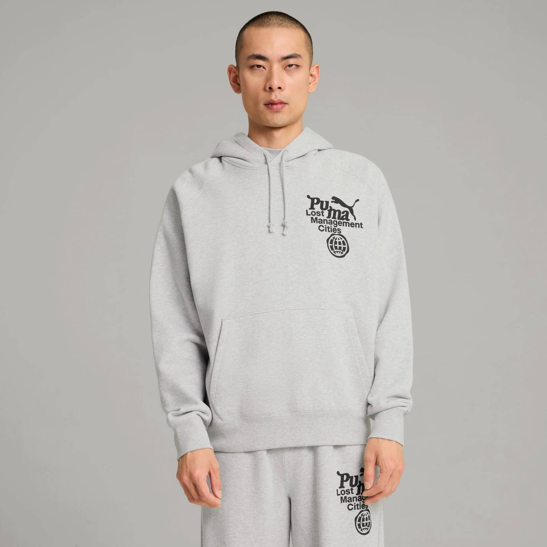 PUMA X LMC Hoodie Herren, Mit Heide, Grau, Größe: XL, Kleidung von PUMA