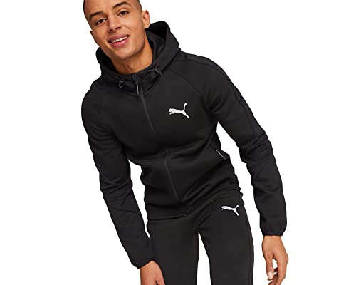 PUMA EVOSTRIPE Herren Zip Hoodie, blacks, XL von PUMA