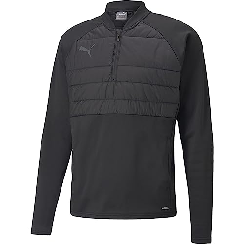 PUMA individualLIGA Hybrid 1/4 Zip Longsleeve Herren schwarz, M von PUMA