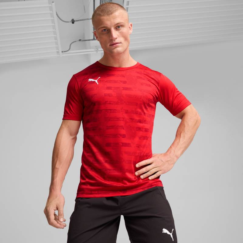 PUMA individualRISE Graphic Trikot Herren, Rot, Größe: L, Kleidung von PUMA
